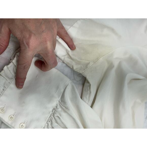 Loren 2X women’s cream Vintage button up top - Picture 10 of 12